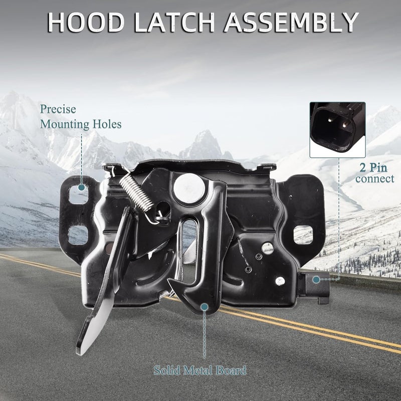 Predep Hood Latch Compatible for Dodge Charger Chrysler 300 2011-2021 Replacement Hood Lock 68261142AA - Image 4